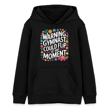 Turnen Turner Gymnastik - Teenager Organic Hoodie Mini Cruiser von Stanley/Stella - Schwarz - Vorne - AI Model Teenager Male light (155cm)