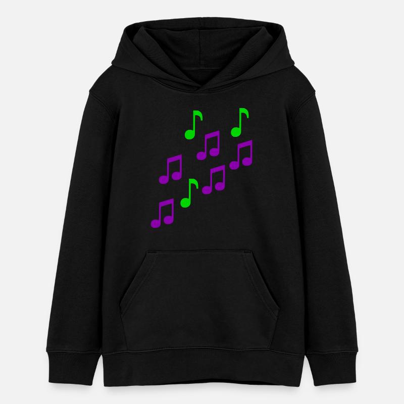 Notes - Sweat à capuche ado bio Stanley/Stella - noir