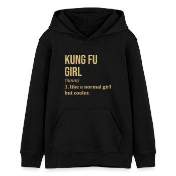 Kung-Fu - Teenager Organic Hoodie Mini Cruiser von Stanley/Stella - Schwarz - Vorne - AI Model Teenager Male light (155cm)