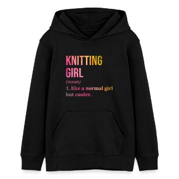 tricot - Sweat à capuche ado bio Stanley/Stella - noir - Devant - AI Model Teenager Male light (155cm)