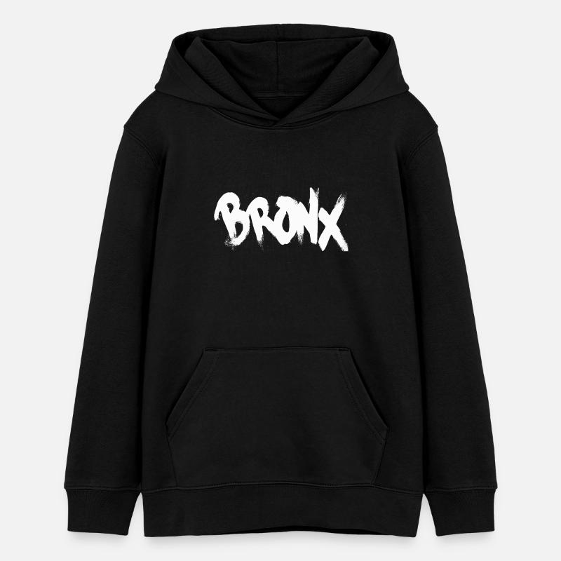 Bronx - Sweat à capuche ado bio Stanley/Stella - noir