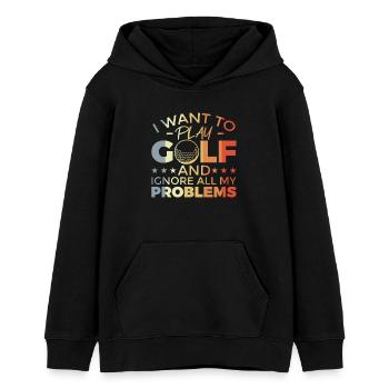 Lustiger Golf Spruch - Teenager Organic Hoodie Mini Cruiser von Stanley/Stella - Schwarz - Vorne - AI Model Teenager Male light (155cm)