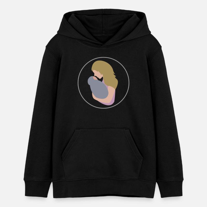 Mère et enfant - Sweat à capuche ado bio Stanley/Stella - noir