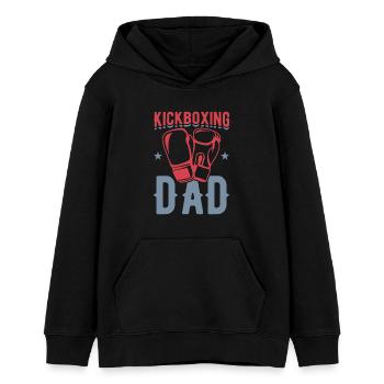 Kickboxing Dad - Teenager Organic Hoodie Mini Cruiser von Stanley/Stella - Schwarz - Vorne - AI Model Teenager Male light (155cm)