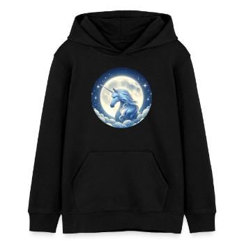 Fantasy Unicorn Horse Fans Unicorn Lovers - Teens Organic Hoodie by Stanley/Stella - black - Front - AI Model Teenager Male light (155cm)