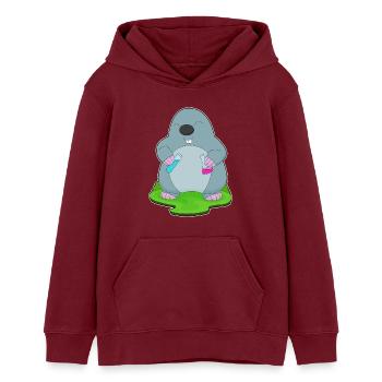 Laboratoire de tubes à essai de science taupe - Sweat à capuche ado bio Stanley/Stella - bordeaux - Devant - AI Model Teenager Male dark (155cm)