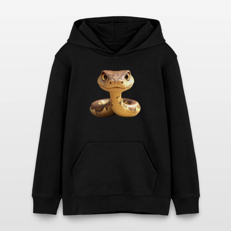 Serpent Python Cobra Mamba Serpent à sonnettes Serpent Sweat à capuche ado bio Stanley/Stella