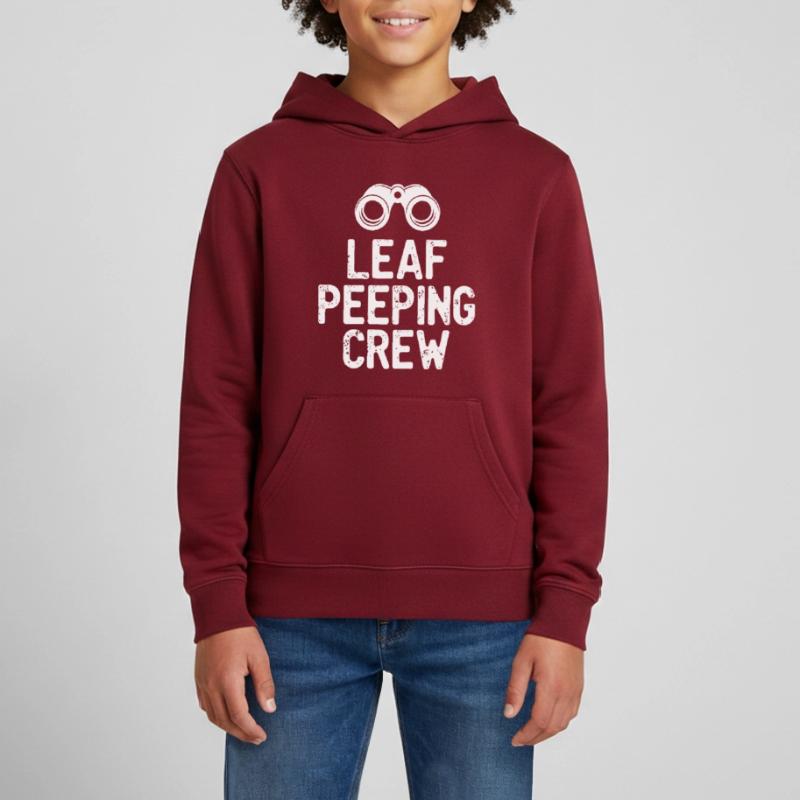 Citation de Leaf Peeping Crew Sweat à capuche ado bio Stanley/Stella