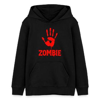 Zombie Hand Halloween Apokalypse - Teenager Organic Hoodie Mini Cruiser von Stanley/Stella - Schwarz - Vorne - AI Model Teenager Male light (155cm)
