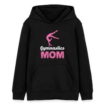 Gymnastics Mom Silhouette - Teenager Organic Hoodie Mini Cruiser von Stanley/Stella - Schwarz - Vorne - AI Model Teenager Male light (155cm)