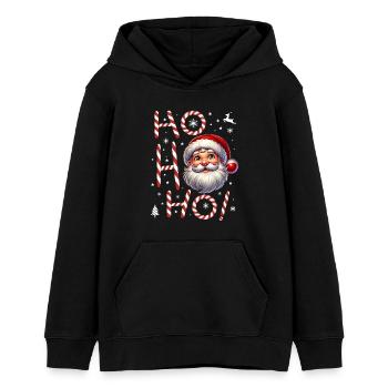 HoHoHo Weihnachtsmann Santa Claus - Teenager Organic Hoodie Mini Cruiser von Stanley/Stella - Schwarz - Vorne - AI Model Teenager Male light (155cm)