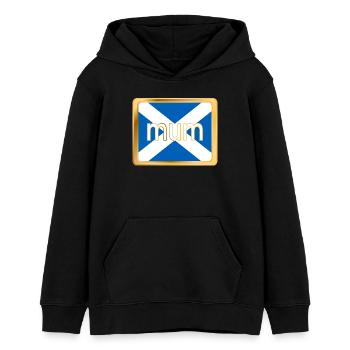 Schottische Mutter - Teenager Organic Hoodie Mini Cruiser von Stanley/Stella - Schwarz - Vorne - AI Model Teenager Male light (155cm)