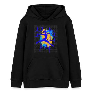 Turnen Turnerin Gymnastik Akrobatik Kunstturnen - Teenager Organic Hoodie Mini Cruiser von Stanley/Stella - Schwarz - Vorne - AI Model Teenager Male light (155cm)