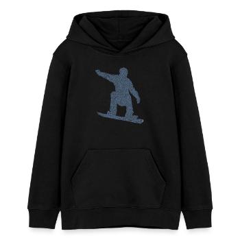 Snowboarder Geschenkideen Snowboard - Teenager Organic Hoodie Mini Cruiser von Stanley/Stella - Schwarz - Vorne - AI Model Teenager Male light (155cm)