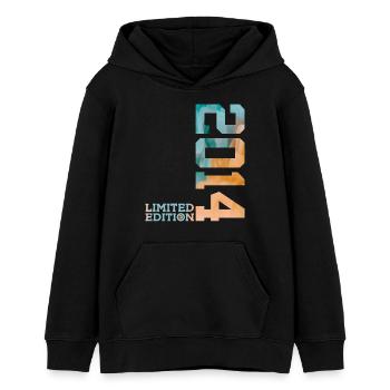 12. GEBURTSTAG LIMITED EDITION 2014 - Teenager Organic Hoodie Mini Cruiser von Stanley/Stella - Schwarz - Vorne - AI Model Teenager Male light (155cm)