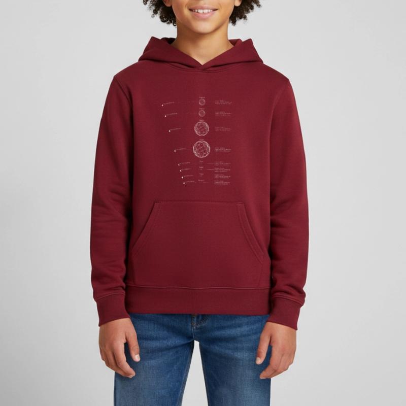 Solar System Planets | Solar System Graphic Teens Organic Hoodie by Stanley/Stella