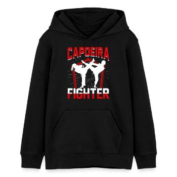 Capoeira-Kämpfer - Teenager Organic Hoodie Mini Cruiser von Stanley/Stella - Schwarz - Vorne - AI Model Teenager Male light (155cm)
