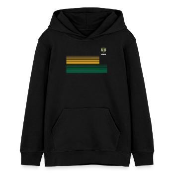 Jamaïque Jamaïque Rasta Raggea Drapeau Rastafari - Sweat à capuche ado bio Stanley/Stella - noir - Devant - AI Model Teenager Male light (155cm)