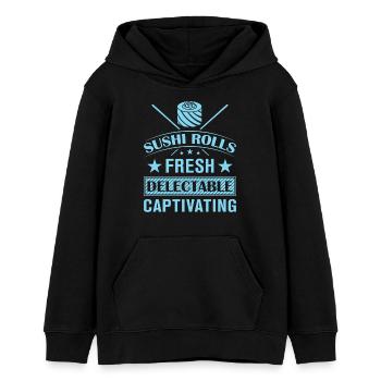 Sushi Japan Essen Sushi-Mahlzeit - Teenager Organic Hoodie Mini Cruiser von Stanley/Stella - Schwarz - Vorne - AI Model Teenager Male light (155cm)