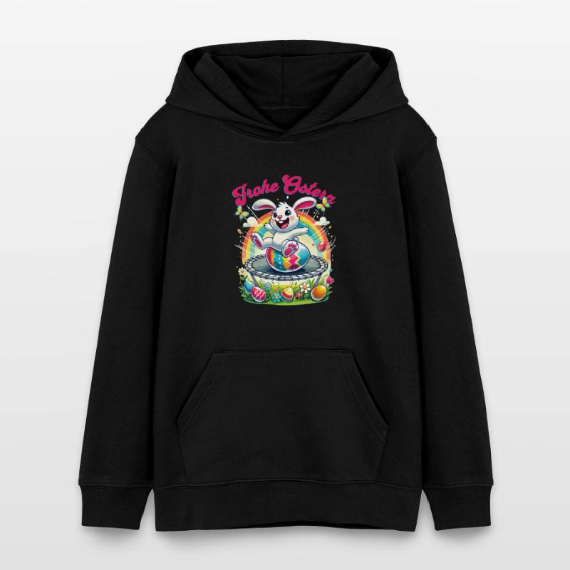 Easter Happy Easter Easter Bunny Easter Egg Spring Teens Organic Hoodie by Stanley/Stella