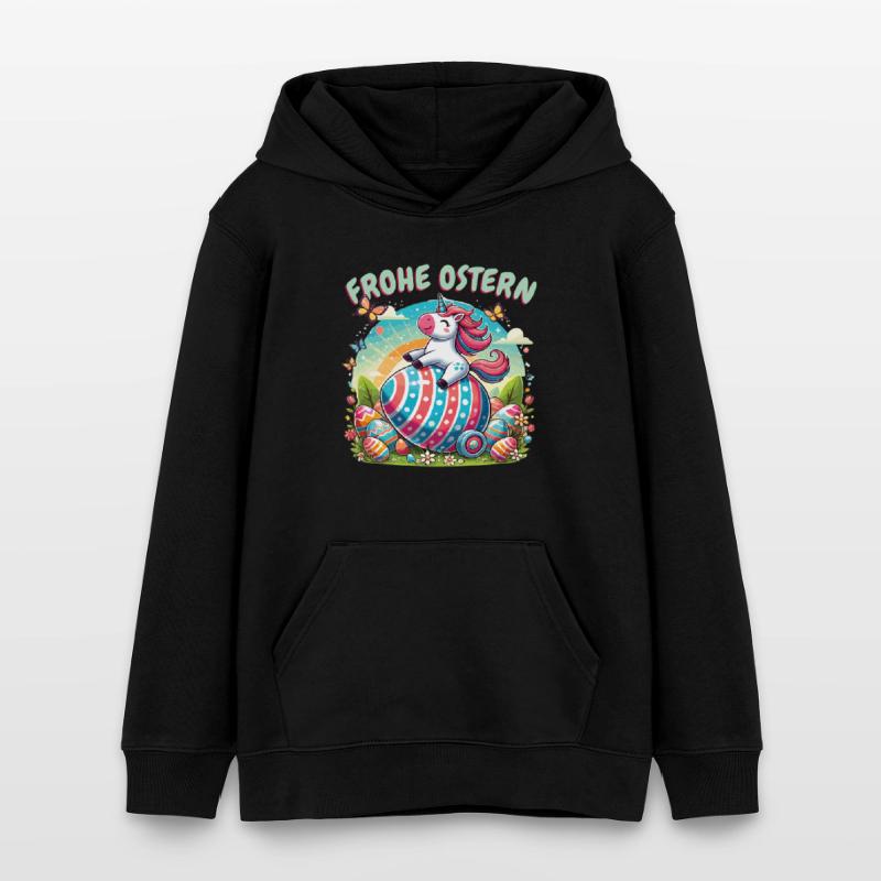 Easter Happy Easter Easter Bunny Easter Egg Spring Teens Organic Hoodie by Stanley/Stella