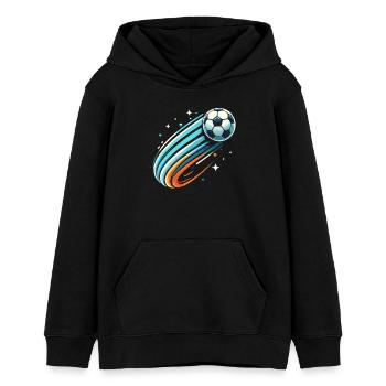 Fußball, Fußballer, Fussballspieler Junge - Teenager Organic Hoodie Mini Cruiser von Stanley/Stella - Schwarz - Vorne - AI Model Teenager Male light (155cm)