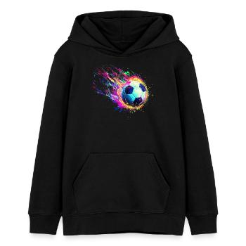 Fußball, Fußballer, Fussballspieler Junge - Teenager Organic Hoodie Mini Cruiser von Stanley/Stella - Schwarz - Vorne - AI Model Teenager Male light (155cm)