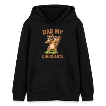 Dubai Dab my Chocolate - Teens Organic Hoodie by Stanley/Stella - black - Front - AI Model Teenager Male light (155cm)