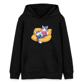Böse Katze - Teenager Organic Hoodie Mini Cruiser von Stanley/Stella - Schwarz - Vorne - AI Model Teenager Male light (155cm)