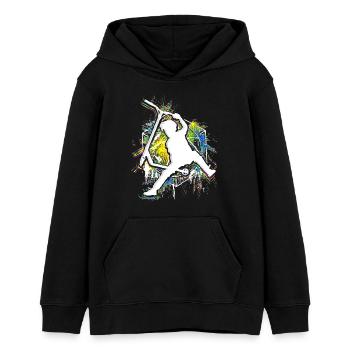 Scooter Roller Stuntscooter & Trottinette - Teenager Organic Hoodie Mini Cruiser von Stanley/Stella - Schwarz - Vorne - AI Model Teenager Male light (155cm)