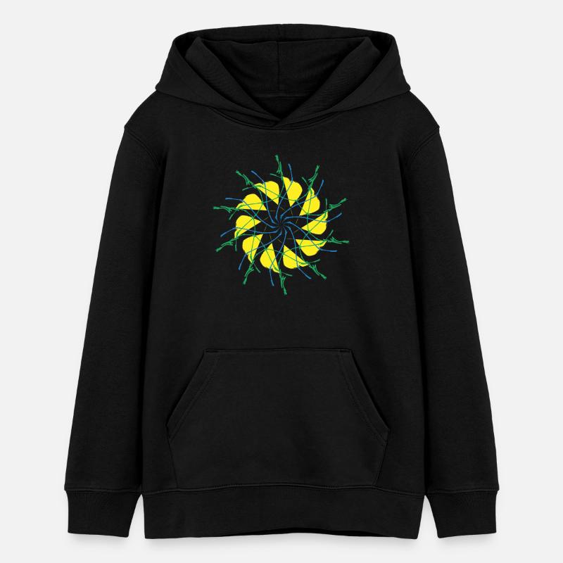 Random patterns circled - Teens Organic Hoodie by Stanley/Stella - black