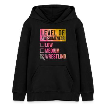 Ringen - Teenager Organic Hoodie Mini Cruiser von Stanley/Stella - Schwarz - Vorne - AI Model Teenager Male light (155cm)