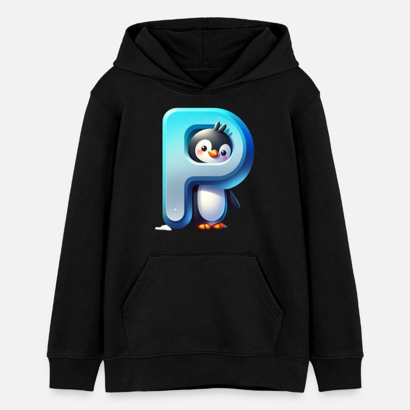Pingouin Ludique P - Sweat à capuche ado bio Stanley/Stella - noir