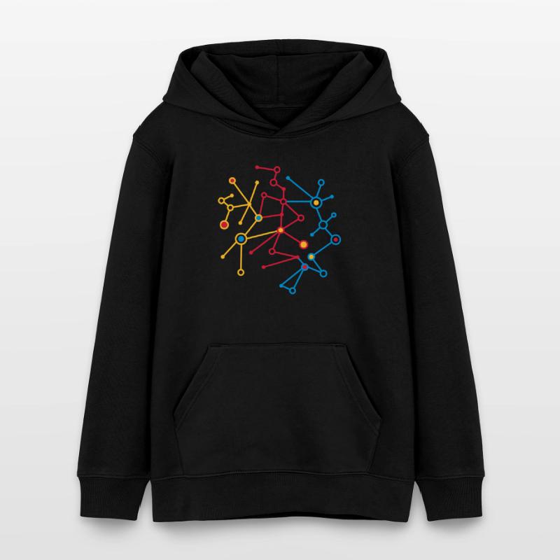 molecular pattern Teens Organic Hoodie by Stanley/Stella