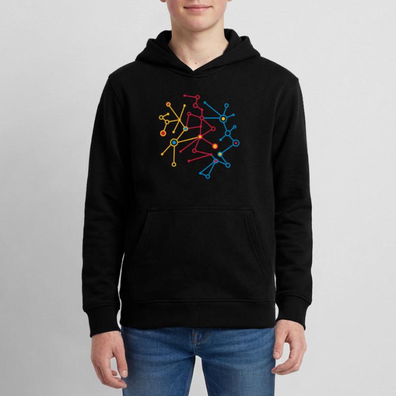 molecular pattern Teens Organic Hoodie by Stanley/Stella