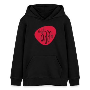 Bourde - Sweat à capuche ado bio Stanley/Stella - noir - Devant - AI Model Teenager Male light (155cm)