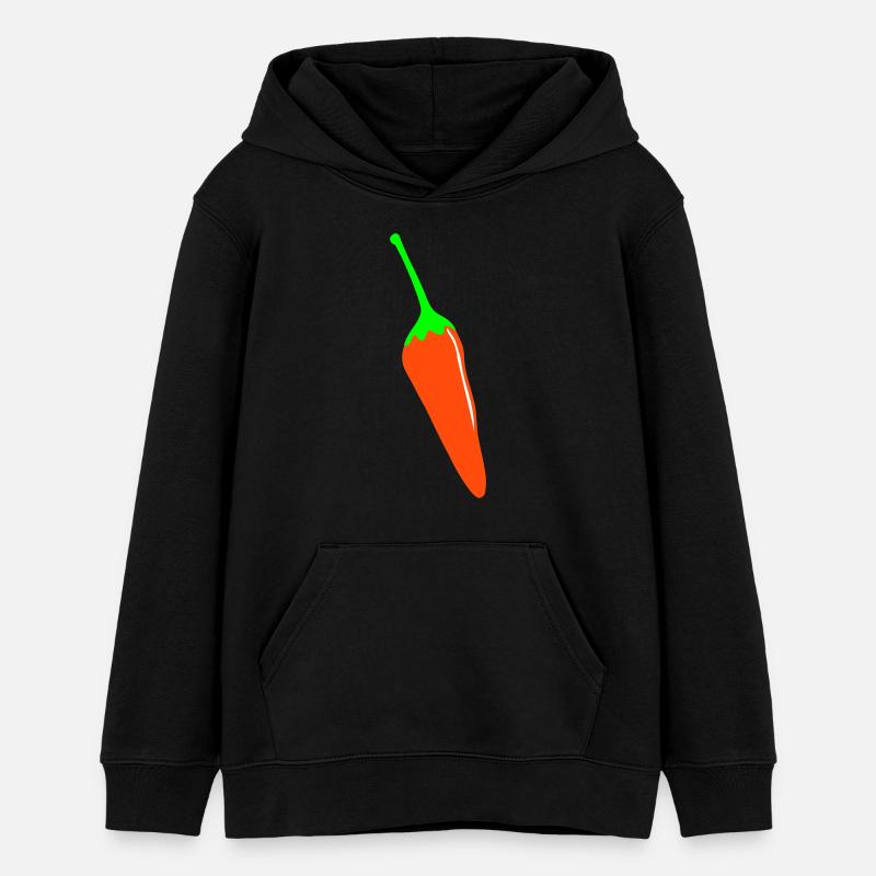 Chilli - Sweat à capuche ado bio Stanley/Stella - noir