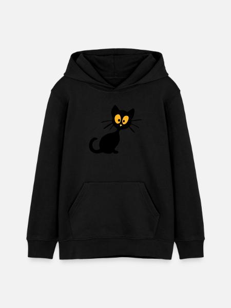 Kätzchen - Teenager Organic Hoodie Mini Cruiser von Stanley/Stella - Schwarz