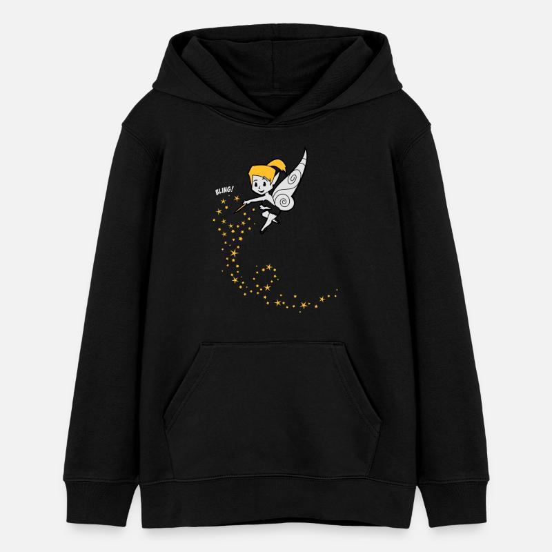 Fee "Bling!" - Sweat à capuche ado bio Stanley/Stella - noir