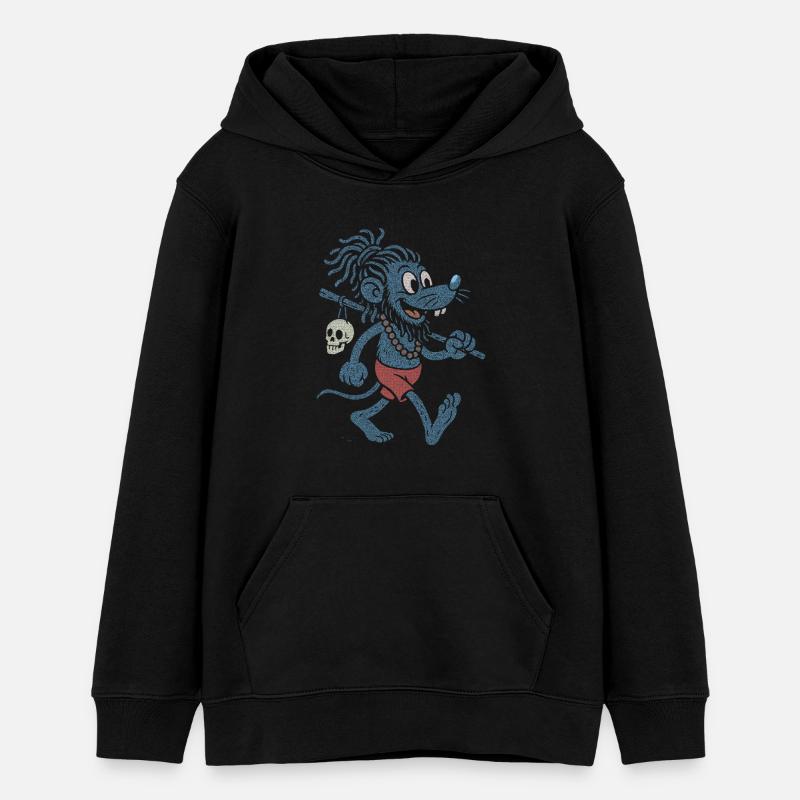 Bandi Coot Baba - Sweat à capuche ado bio Stanley/Stella - noir