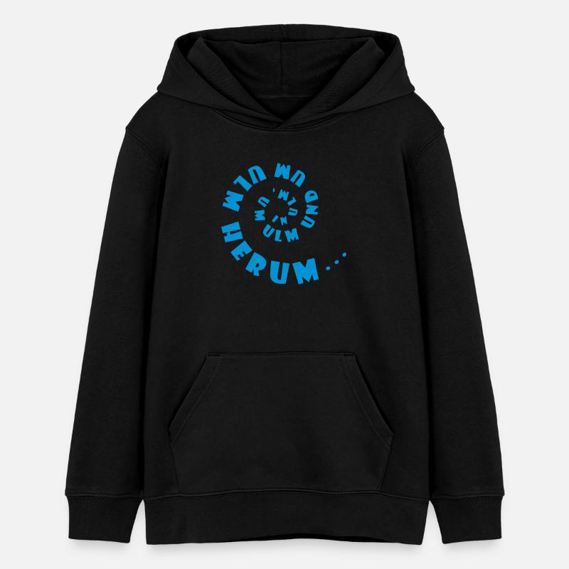 Vis Ulmer - Sweat à capuche ado bio Stanley/Stella - noir