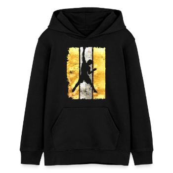 Climbing - Climbing - Climbing Wall - Bouldering - Teens Organic Hoodie by Stanley/Stella - black - Front - AI Model Teenager Male light (155cm)