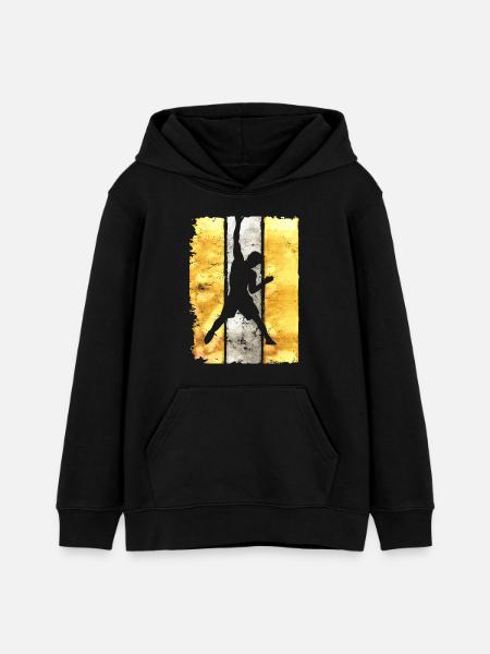 Climbing - Climbing - Climbing Wall - Bouldering - Teens Organic Hoodie by Stanley/Stella - black