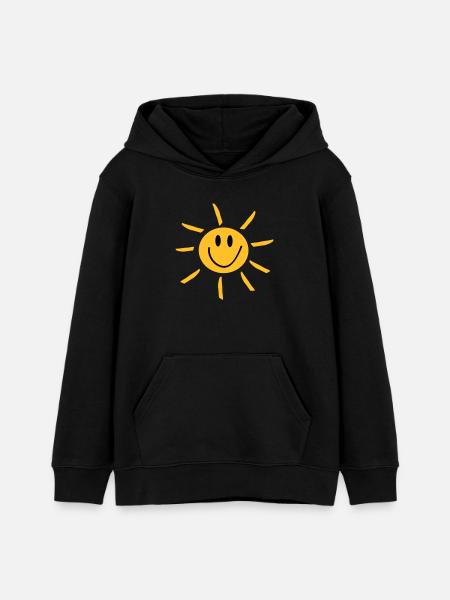 Sun - Sweat à capuche ado bio Stanley/Stella - noir