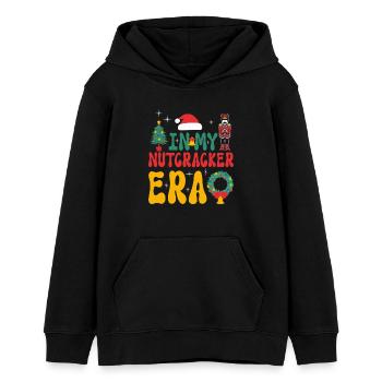 Weihnachten Xmas Spruch In My Nutcracker Era - Teenager Organic Hoodie Mini Cruiser von Stanley/Stella - Schwarz - Vorne - AI Model Teenager Male light (155cm)