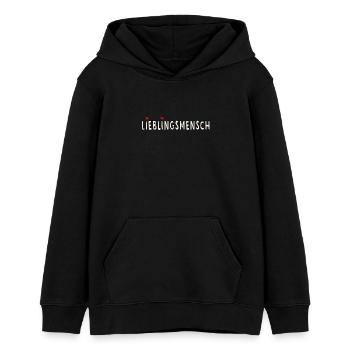 Lieblingsmensch - Teenager Organic Hoodie Mini Cruiser von Stanley/Stella - Schwarz - Vorne - AI Model Teenager Male light (155cm)