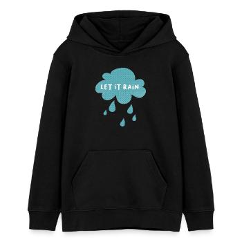 Wolke Let it rain Regen Wetter Kinderzimmer Dots - Teenager Organic Hoodie Mini Cruiser von Stanley/Stella - Schwarz - Vorne - AI Model Teenager Male light (155cm)