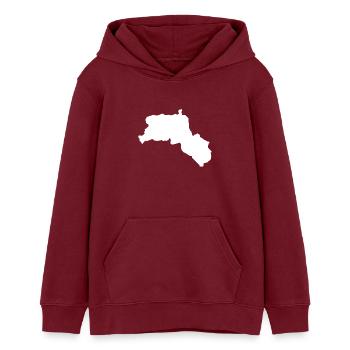Kurdistan - Teenager Organic Hoodie Mini Cruiser von Stanley/Stella - Burgunderrot - Vorne - AI Model Teenager Male dark (155cm)