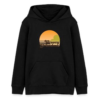 GROOVY GRANDMA - Teenager Organic Hoodie Mini Cruiser von Stanley/Stella - Schwarz - Vorne - AI Model Teenager Male light (155cm)