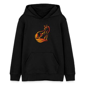 Fuchs - Teenager Organic Hoodie Mini Cruiser von Stanley/Stella - Schwarz - Vorne - AI Model Teenager Male light (155cm)